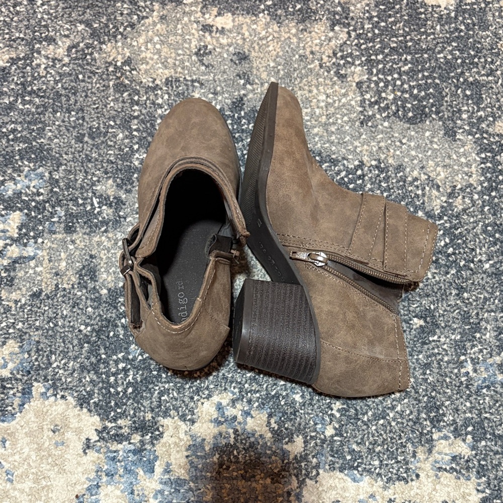 Indigo Brown Ankle Booties